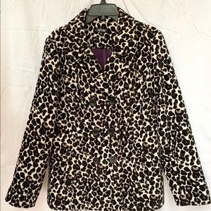 🔥🔥🔥 Leopard Print Double Breasted Jacket